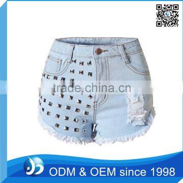Custom Scratch Sexy Ladies Short Jeans