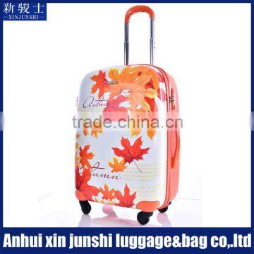 Printed ABS PC Hardside Girls Travel Luggage Travel Trolley Luggage