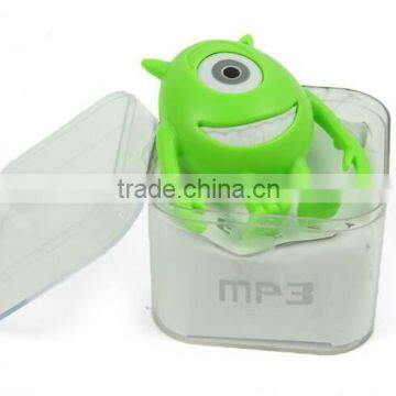 Cartoon animal mp3,Green Monsters Portable Music MP3 player
