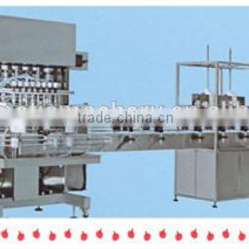 the filling of liquid products in cosmetic ,high - efficiency filling production line machine