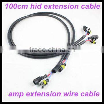 hid xenon ballast amp extension wire cable for auto car wiring harness of 1m 100cm hid extension cable