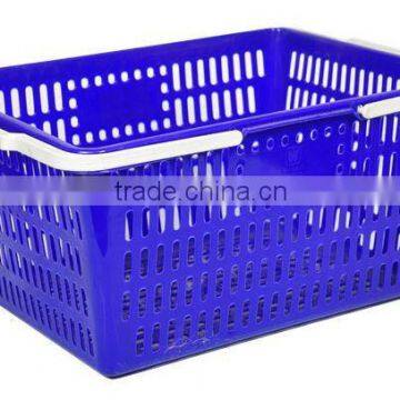 PLASTIC RECTANGULAR SHOPPING BASKET WITH HANDLES5718