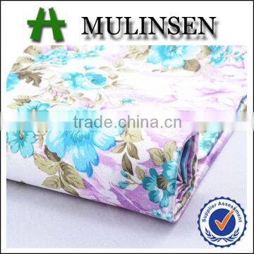 Mulinsen digital printed dress material patterns/ satin fabric roll