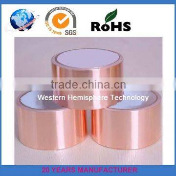 Copper Foil Electrically Tape for EMI shielding 0.05-0.125mm