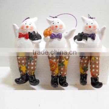 Halloween decorative hanging ceramic ghost decor