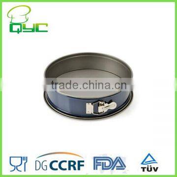 Non-stick Metal Spring Form Quick Release Cake Pan With Loose Base Blue photo-4