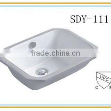 Bathroom under counter CUPC sink 18 inch Rectangular ceramic UPC Basin