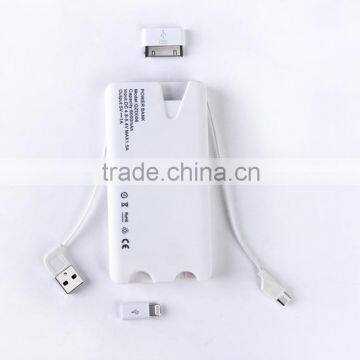 Hot Selling 6000mAh for IPhone 6 6S External Rechargeable Battery Charger Built in Cable Power Bank photo-4