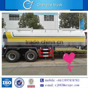 2 axles chemical tank truck trailer