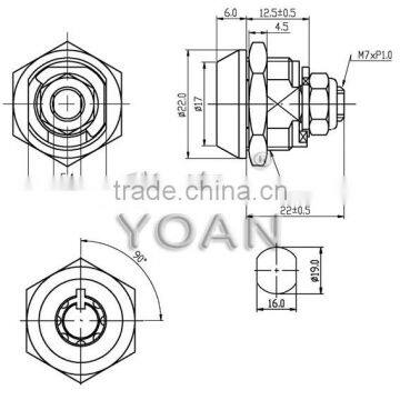 The Cam Lock Master Key Small Door Lock