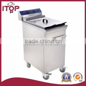 48L stainless steel with cabinet electric fryer