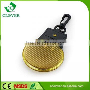 Round Shape 2 Led Pvc Material Mini Led Flashlight Keychain photo-3