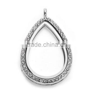50pcs Plate Accessories Window Charms 30.7*47mm For Glass Living Memory Drop Lockets