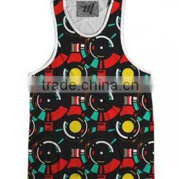 camo sublimated running singlet