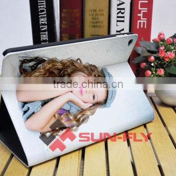 3D sublimation Film leather case for ipad air 2 case Blank Leather case for ipad air 2 OEM