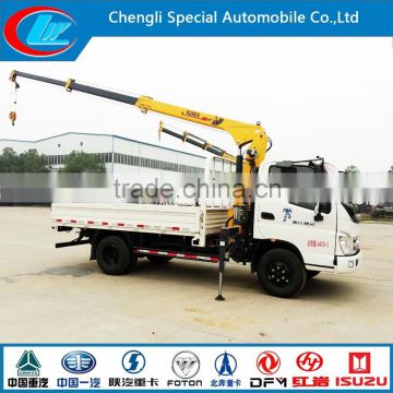 4X2 truck mounted crane/FOTON truck mounted crane