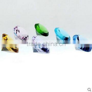 2016 Various color crystal glass diamond for wedding table decoration