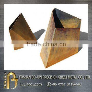 China wholesaler customized carbon steel outdoor planter, metal planter fabrication