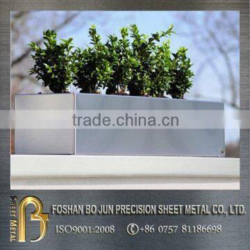 flower planter customized stainless steel planter made in China, metal flowerpot fabrication