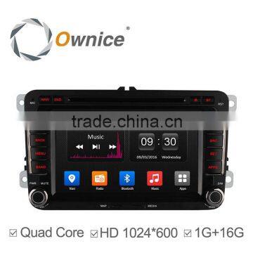 Ownice Quad core android 4.4 car audio player for VW POLO GOLF JETTA support TV OBD wifi DAB mirror link canbus