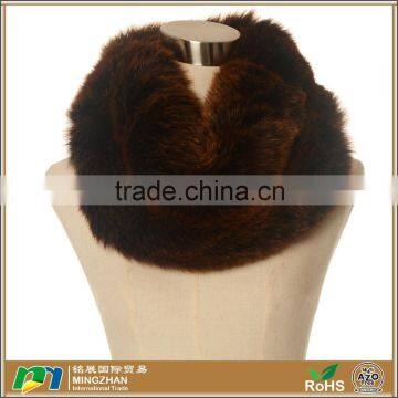 Winter Warm Furry Faux Animal Fur Thick Infinity Scarf For Sale