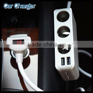 DC Outlet Hot Sale 4 Usb Port Car Charger Adapter