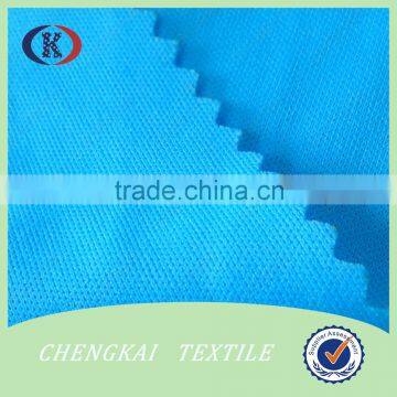 100 polyester 75d/144f interlock fabric used popular sports clothing