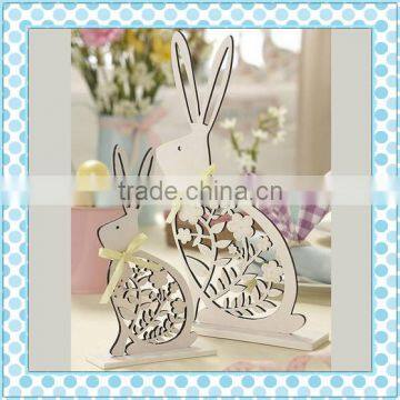 home decor wooden rabbit fur pompoms