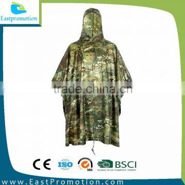 0.20MM PVC MATERIAL EXTRA LARGE RAIN PONCHO FOR MILITARY MENS