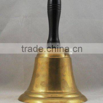 (A198) 10" brass handle bell A8-013 brass church bell big brass bell