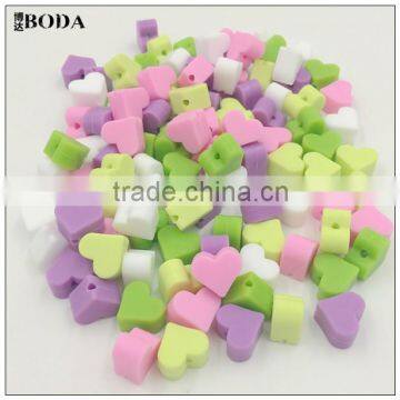 Loose Silicone Beads Heart Bead Silicone Beads