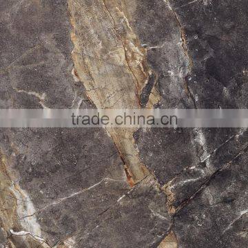 NANO FULL POLISHED PORCELAIN GLAZED MARBLE TILES DARK COLOUR FROM FOSHAN FACTORY