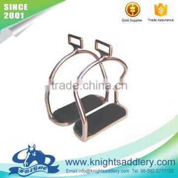 Bent Leg Horse Double Safety Stirrup Irons