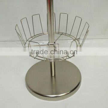 Sand Nickel Revolving Shoe Rack for 18 Pairs Shoes photo-6