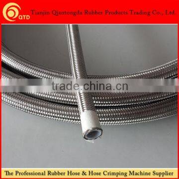 SS304 steel wire braided ptfe teflon hose hot sales made in China!