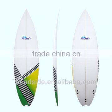 2014 New painting design resin fiberglass PU core surfboard