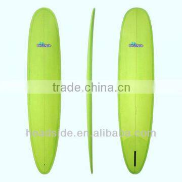 2014 The Most Popular Green Tint PU Long Surfboard