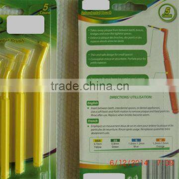 long handle "L" style angle interdental brush toothpick, China supplier