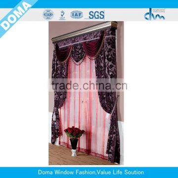 Luxury turkish design fashion jacquard curtain fabric for home textile