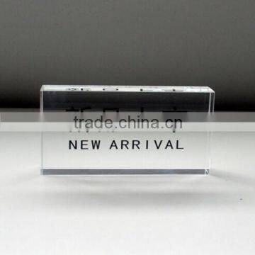 New Arrival Printing Acrylic Cube Crystal Crafts Printing Letters