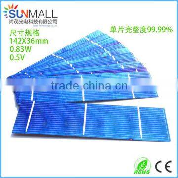 142*36mm 0.83W Cutted Solar Cell for Sale