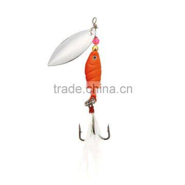 3Pcs 10g / 9.5cm Spoon Hard Fishing Lures Spinner Sequin Paillette Baits With Feather Hook Tackle photo-2