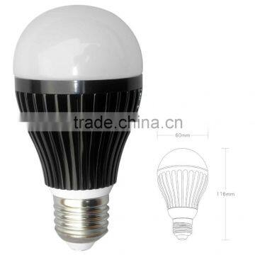 black E27 5W Dimmable Globe LED Light 3x1W SMD LEDs LED Bulb In Warm White/Cool White Energy-Saving Lamp