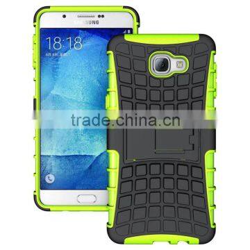 2016 New Item Combo New Design Stand Mobile Phone Case for Samsung A9, 2 in 1 Shockproof Back Cover Case