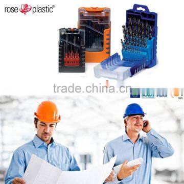 Plastic packaging box for metal drills GB