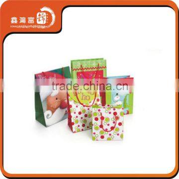 Promotional custom printed gift paper bag for shopping