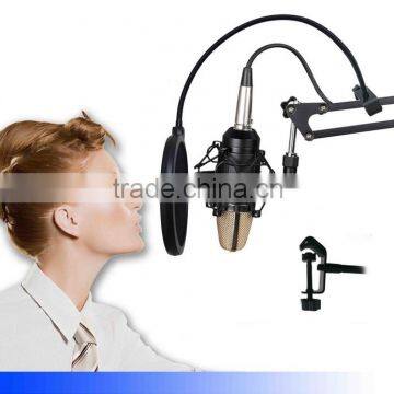 Metal Gooseneck Microphone Windshield Double Mesh , Broadcast Microphone Windscreen For Noise Filter photo-2