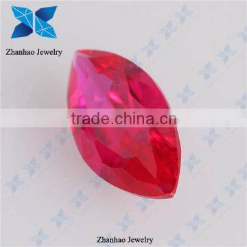 Marquise cut natural untreated rough ruby for jewelry making