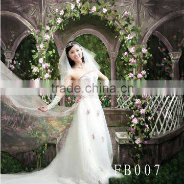 10ft x 20ft Hand Painted Photography Backdrops For Wedding photo-3