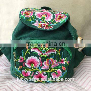 Delicate Embroidery Girls' Backpack Bag/Ladies Shoulder Bag Fashion/special Fabric Beauty Bags Backpack Canvas